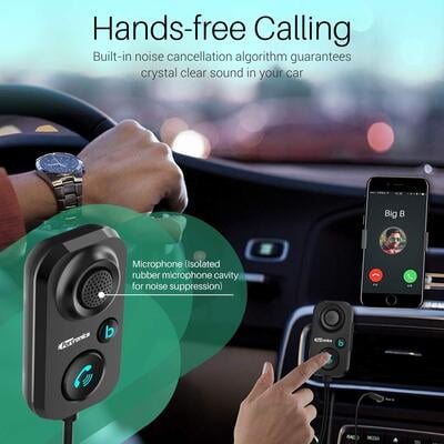 Portronics AUTO 12 In-Car Bluetooth Receiver For Handsfree Calling Portronics AUTO 12 In-Car Bluetooth Receiver For Handsfree Calling