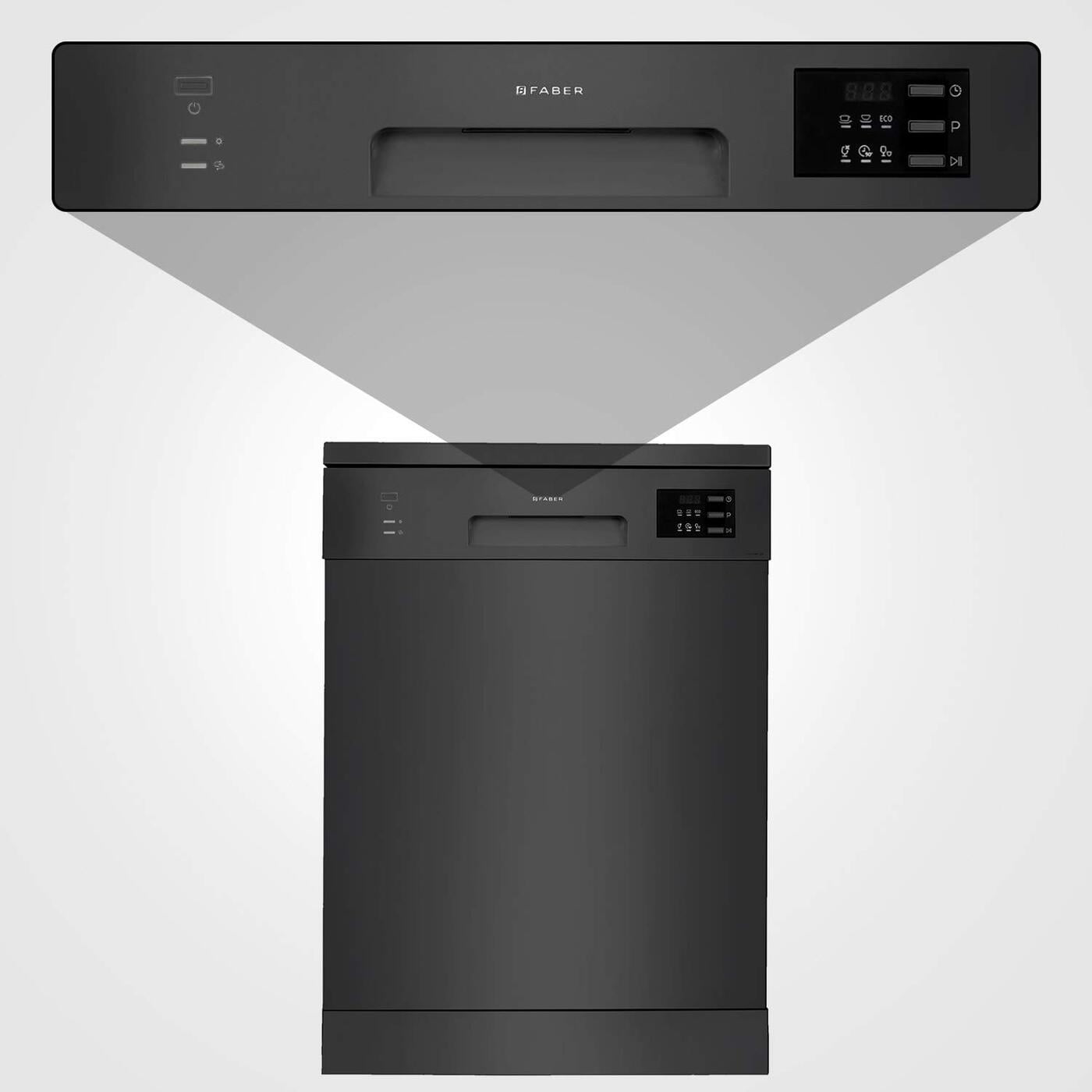 Buy Faber 12 Place setting Dishwasher (FFSD 6PR, 12S, Black) Online on