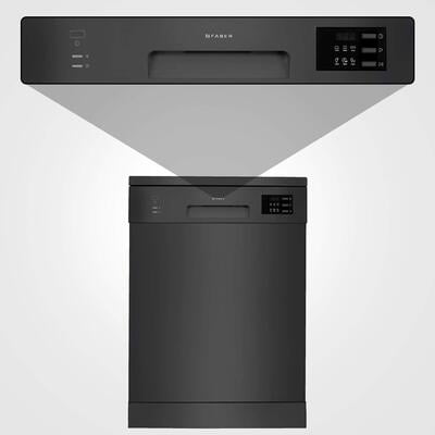 Faber 12 Place setting Dishwasher (FFSD 6PR, 12S, Black)