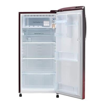 LG 190 L Inverter Direct-Cool Single Door Refrigerator (GL-B201ASPY, Scarlet Plumeria)