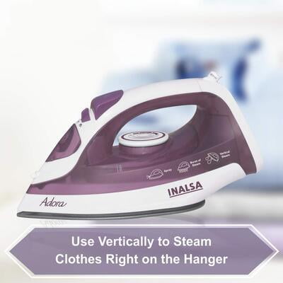 Inalsa Adora 1400 W Steam Iron (Purple, White)