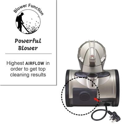 Inalsa Supremo Cyclonic 1400W Bagless Cylinder Vacuum Cleaner Inalsa Supremo Cyclonic 1400W Bagless Cylinder Vacuum Cleaner