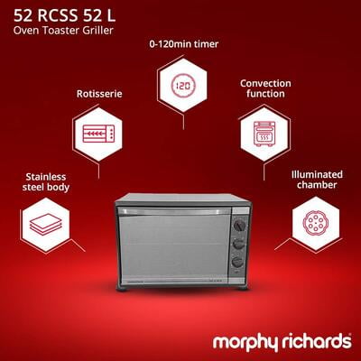 Morphy richards 52 Rcss 52-Litre Oven Toaster Griller Morphy richards 52 Rcss 52-Litre Oven Toaster Griller