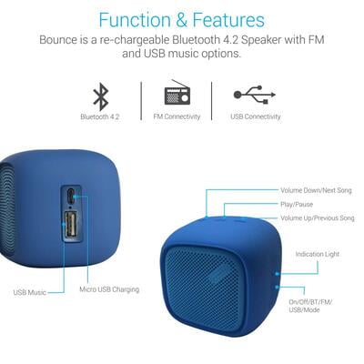 PORTRONICS BOUNCE SPEAKER PORTRONICS BOUNCE SPEAKER