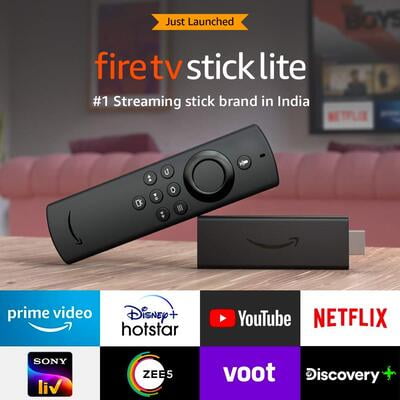 Fire TV Stick Lite with Alexa Voice Remote Lite | Stream HD Quality Video | 2020 release