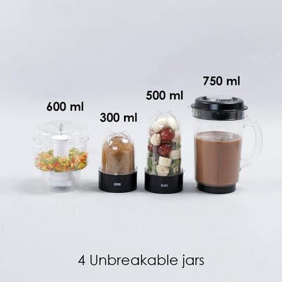 Wonderchef Nutri-Blend 400 Watts CKM with 3 Jars