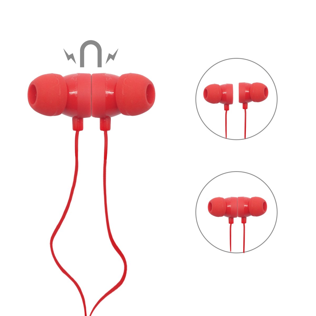 PORTRONICS STEREO BLUTOOTH HEADSET HARMONICS 206 RED POR837