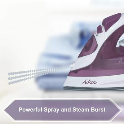 Inalsa Adora 1400 W Steam Iron (Purple, White) Inalsa Adora 1400 W Steam Iron (Purple, White)