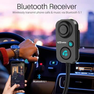 Portronics AUTO 12 In-Car Bluetooth Receiver For Handsfree Calling