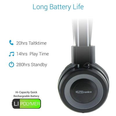 PORTRONICS HEADSET BLUETOOTH MUFFS G GREY POR012 PORTRONICS HEADSET BLUETOOTH MUFFS G GREY POR012