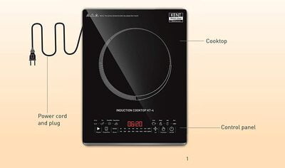 KENT - 16035 Induction Cooktop KT-04 2000-Watt (Black)