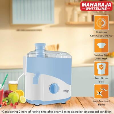 Maharaja Whiteline JX1-149 Odacio Blue 450 W Juicer Mixer Grinder Maharaja Whiteline JX1-149 Odacio Blue 450 W Juicer Mixer Grinder