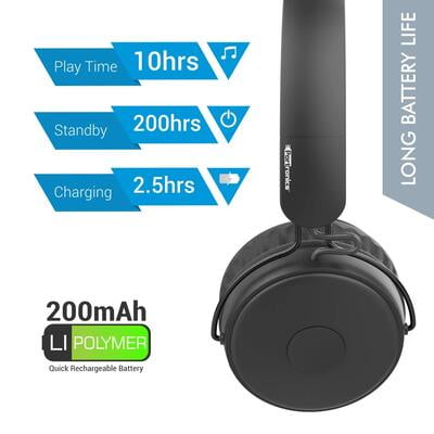 Portronics Headset Bluetooth MUFFS M With Mic & Aux Portronics Headset Bluetooth MUFFS M With Mic & Aux