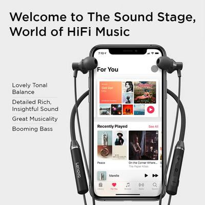 Lenovo HE05 Wireless Bluetooth 5.0 In-Ear Neck Band Lenovo HE05 Wireless Bluetooth 5.0 In-Ear Neck Band