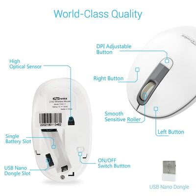 PORTRONICS WIRELESS MOUSE TOAD 11-GREY POR 016 PORTRONICS WIRELESS MOUSE TOAD 11-GREY POR 016