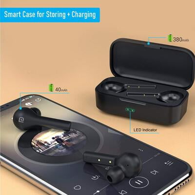 Portronics Harmonics Twins Mini II Smart TWS EarBuds POR1050 Portronics Harmonics Twins Mini II Smart TWS EarBuds POR1050