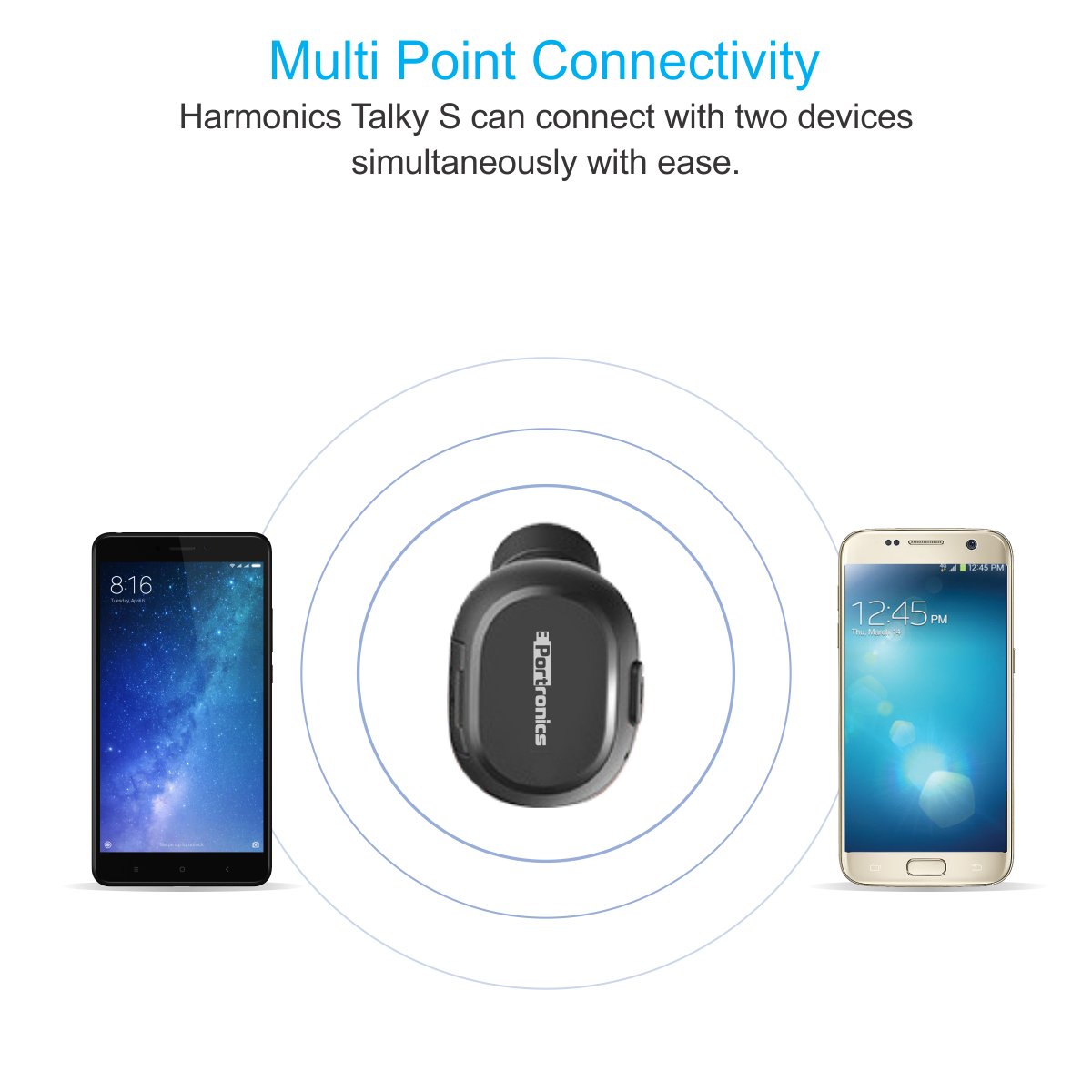 PORTRONICS MICRO BLUETOOTH HEADPHONE HARMONICS TALKY S BLACK POR 948 PORTRONICS MICRO BLUETOOTH HEADPHONE HARMONICS TALKY S BLACK POR 948