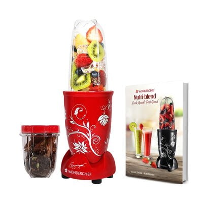 Wonderchef Nutri-Blend 400 Watts 2 Jars Mixer Grinder Wonderchef Nutri-Blend 400 Watts 2 Jars Mixer Grinder