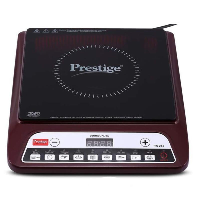 Prestige PIC 20 1200-W Induction Cooktop(Maroon)