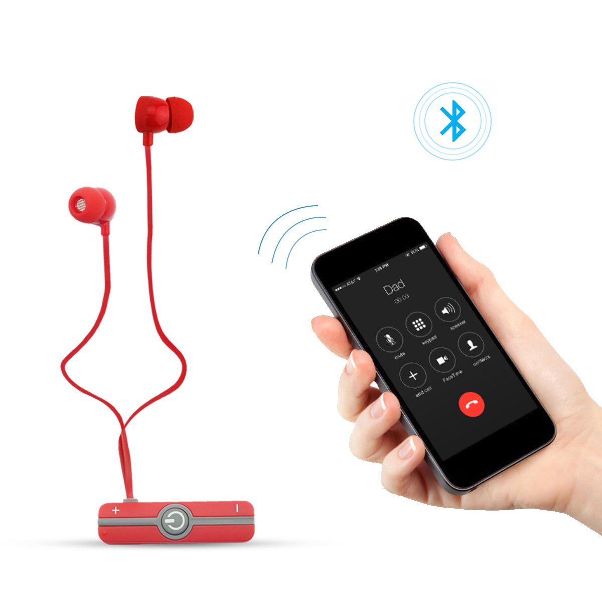 PORTRONICS STEREO BLUTOOTH HEADSET HARMONICS 206 RED POR837 PORTRONICS STEREO BLUTOOTH HEADSET HARMONICS 206 RED POR837