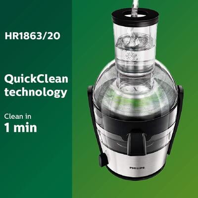 Philips Viva Collection HR1863/20 2-Litre Juicer (Black/Silver) Philips Viva Collection HR1863/20 2-Litre Juicer (Black/Silver)