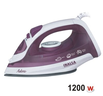 Inalsa Adora 1400 W Steam Iron (Purple, White) Inalsa Adora 1400 W Steam Iron (Purple, White)