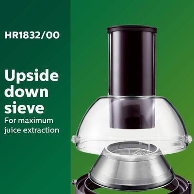 Philips Viva Collection HR1832/00 1.5-Litre 500-Watt Juicer (Ink Black) Philips Viva Collection HR1832/00 1.5-Litre 500-Watt Juicer (Ink Black)
