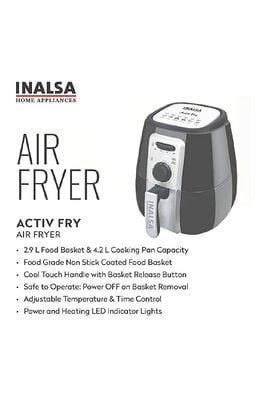 Inalsa Active Fry 4.2-Liter Fry Light Air Fryer