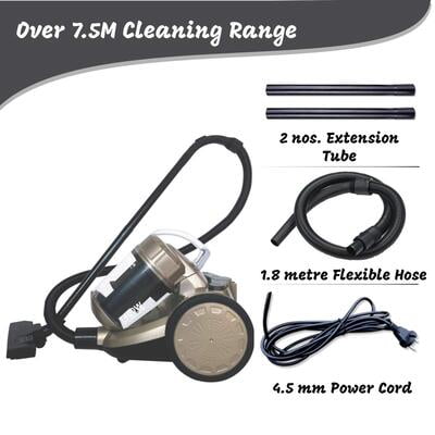 Inalsa Supremo Cyclonic 1400W Bagless Cylinder Vacuum Cleaner Inalsa Supremo Cyclonic 1400W Bagless Cylinder Vacuum Cleaner