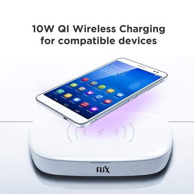 FLix (Beetal) XUV-U10 Qi 10W Wireless Charger and UVC Steriliser/Sanitiser Disinfection Box