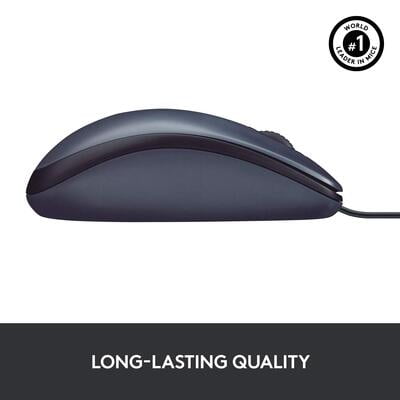 Logitech M100r USB Wired Mouse (Black)