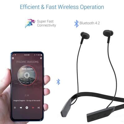 PORTRONICS STEREO BT EARPHONE HARMONICS 220-GREY POR560 PORTRONICS STEREO BT EARPHONE HARMONICS 220-GREY POR560