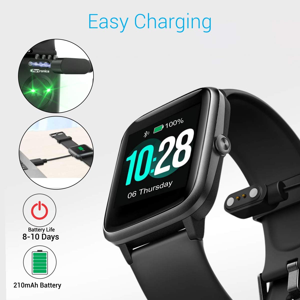 Buy Portronics YOGG Kronos POR991 Smart Watch Online At Lowest Price In India On Dillimall.Com