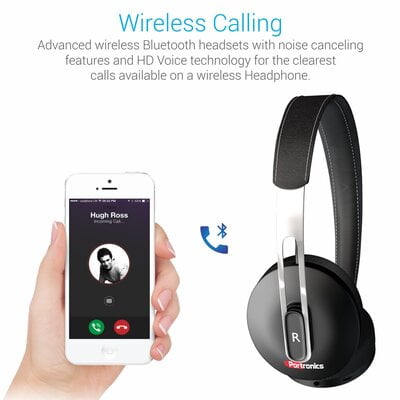 PORTRONICS HEADSET BLUETOOTH MUFFS L BLACK POR894 PORTRONICS HEADSET BLUETOOTH MUFFS L BLACK POR894