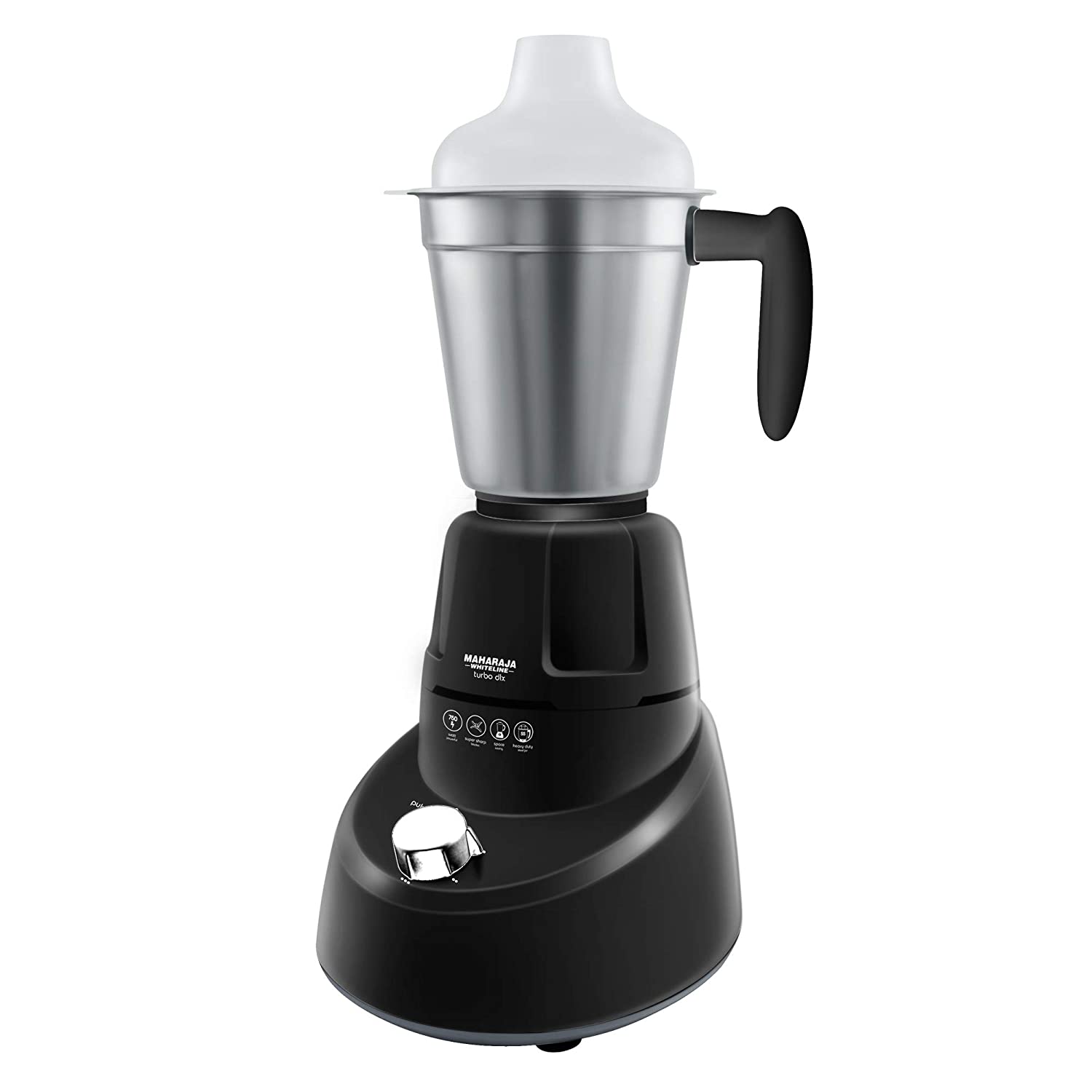 Maharaja Whiteline Turbo DLX 750-Watt Mixer Grinder with 3 Jars Maharaja Whiteline Turbo DLX 750-Watt Mixer Grinder with 3 Jars