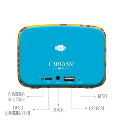 Saregama Carvaan Mini Kids Preloaded Stories, Rhymes with BT/USB/AUX Saregama Carvaan Mini Kids Preloaded Stories, Rhymes with BT/USB/AUX