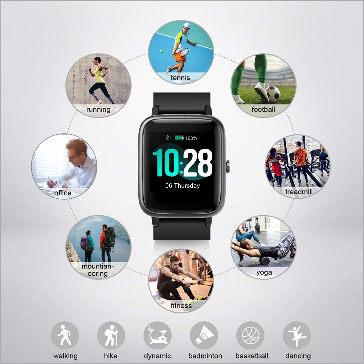PORTRONICS YOGG-KRONOS SMART WRISTBAND-BLACK (POR991) PORTRONICS YOGG-KRONOS SMART WRISTBAND-BLACK (POR991)