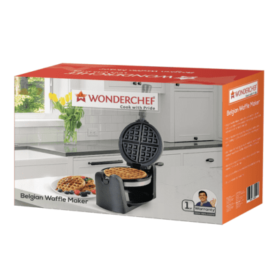 Wonderchef 910-Watt Belgian Waffle Maker