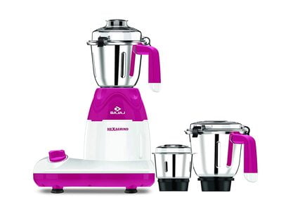 Bajaj Hexagrind 600-Watts Mixer Grinder with 3 Jars Bajaj Hexagrind 600-Watts Mixer Grinder with 3 Jars