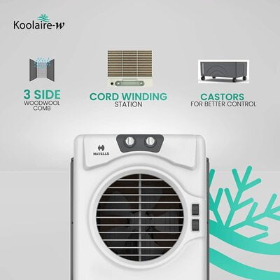 Havells Koolaire-w 51 Litre Desert Air Cooler - Wood Wool Cooling Pads