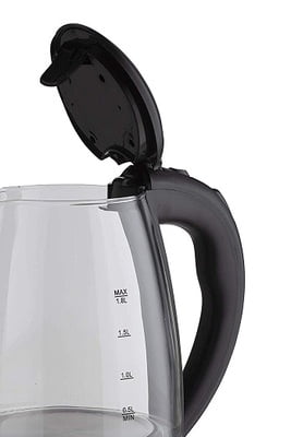 KENT Elegant Electric Glass Kettle (Silver)