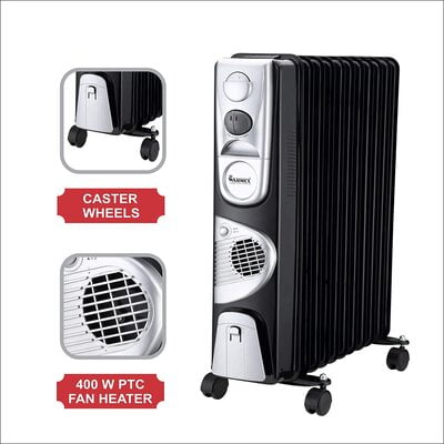 Warmex Oil Filled Radiator 11 Fin OFR With PTC Fan 2900 Watts Warmex Oil Filled Radiator 11 Fin OFR With PTC Fan 2900 Watts