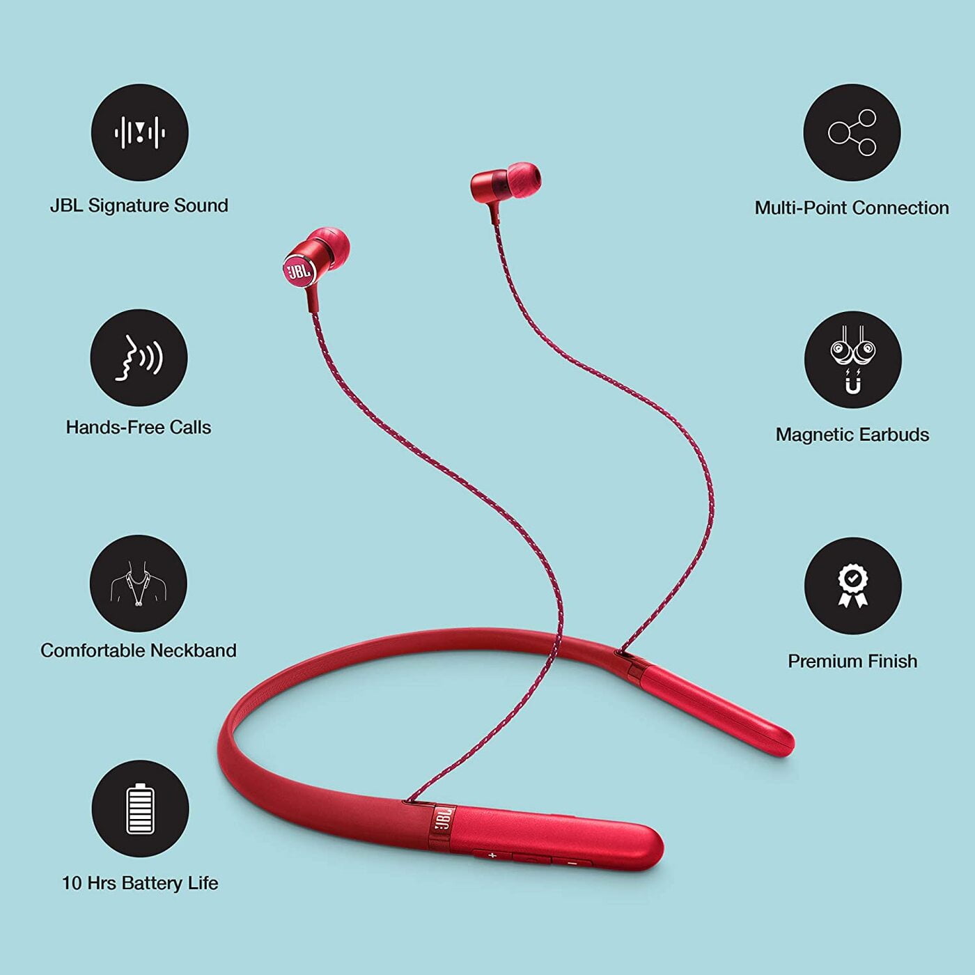 Buy JBL I Live 200BT InEar Wireless Neckband Headphone Online On