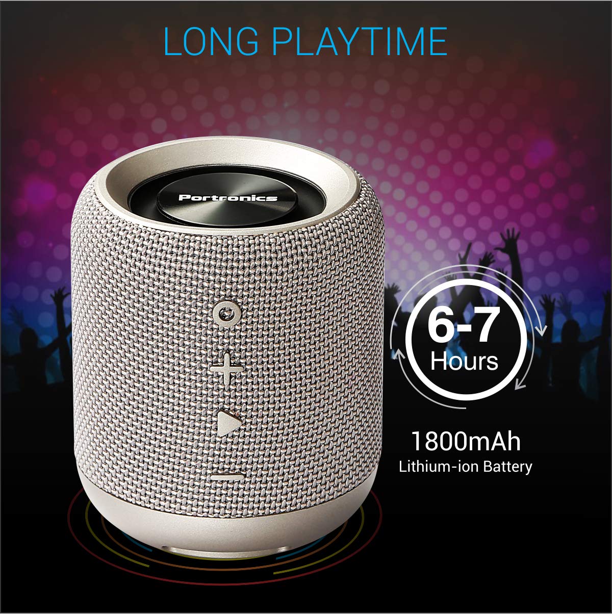 Portronics Sound Drum-Grey (POR821) Portronics Sound Drum-Grey (POR821)