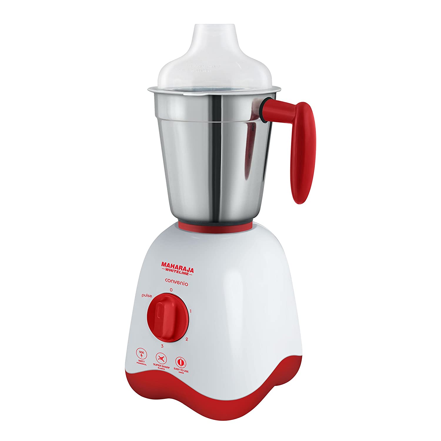 Maharaja Whiteline Convenio MX-162 500-Watt Mixer Grinder with 3 Jars