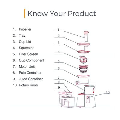 KENT Cold Pressed Juicer (Black) KENT Cold Pressed Juicer (Black)