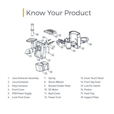KENT 16022 800ml Cold Pressed slow Juicer Plus KENT 16022 800ml Cold Pressed slow Juicer Plus
