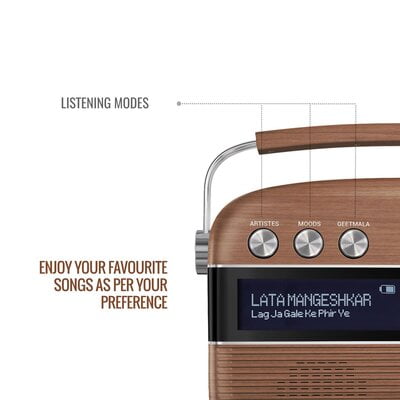 Saregama Carvaan Hindi with 5000 Preloaded Songs, FM/BT/AUX Saregama Carvaan Hindi with 5000 Preloaded Songs, FM/BT/AUX