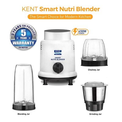 Kent Smart Nutri Blender (16067), 450 W, White