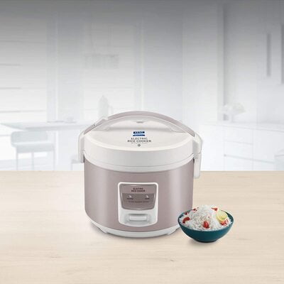 KENT Electric Rice Cooker 5-litres 700-Watt (White and Reddish Grey) KENT Electric Rice Cooker 5-litres 700-Watt (White and Reddish Grey)